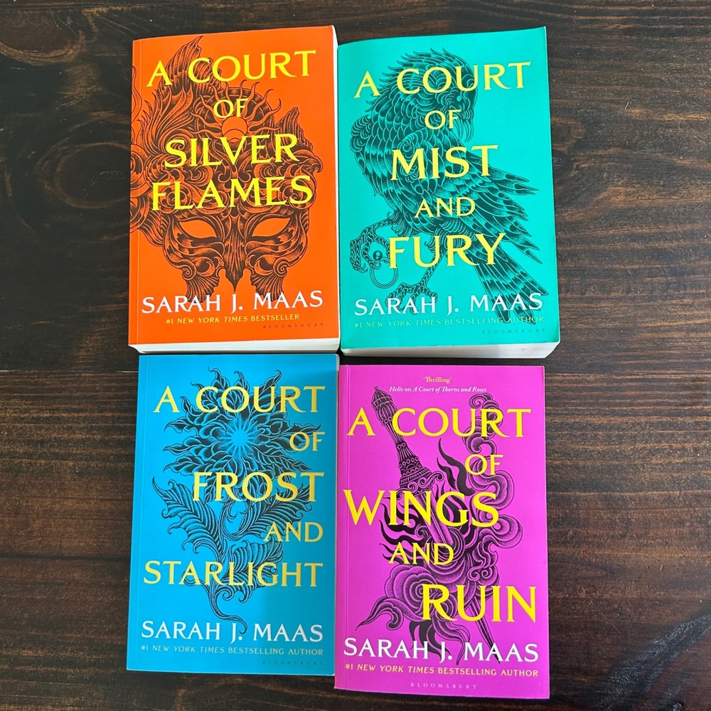 A Court of Thorns and Roses ACOTAR Series, Sarah J. Mass - 4 Book Paperback Set
